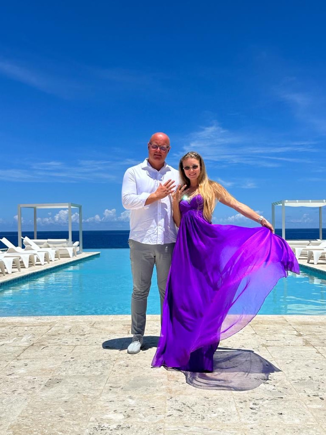 Clients enjoying a Dominican Republic lifestyle setting