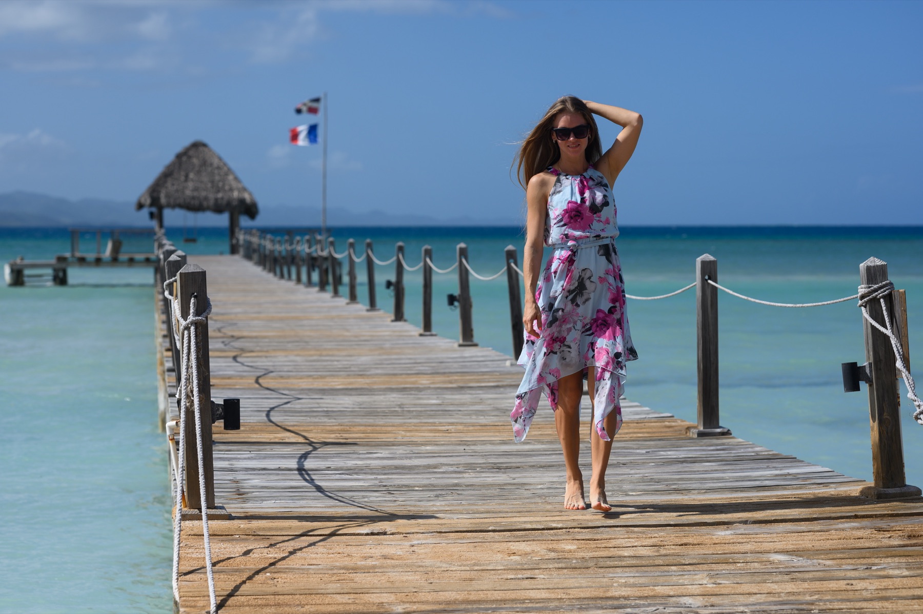 Dominican Republic pier and coastline